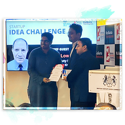 Winner of Startup Idea Challenge 2022 organized by Kolkata Ventures & Bengal Business Council at The British Club, British Deputy High Commission, Calcutta